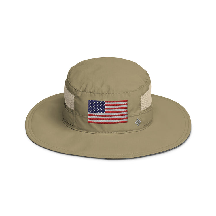 Embroidery American Flag Columbia Boney Hat