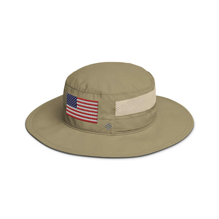 Embroidery American Flag Columbia Boney Hat