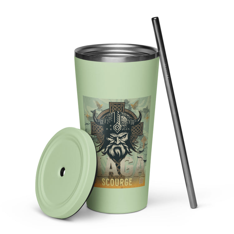 Maga Scourge Insulated Tumbler with A Straw