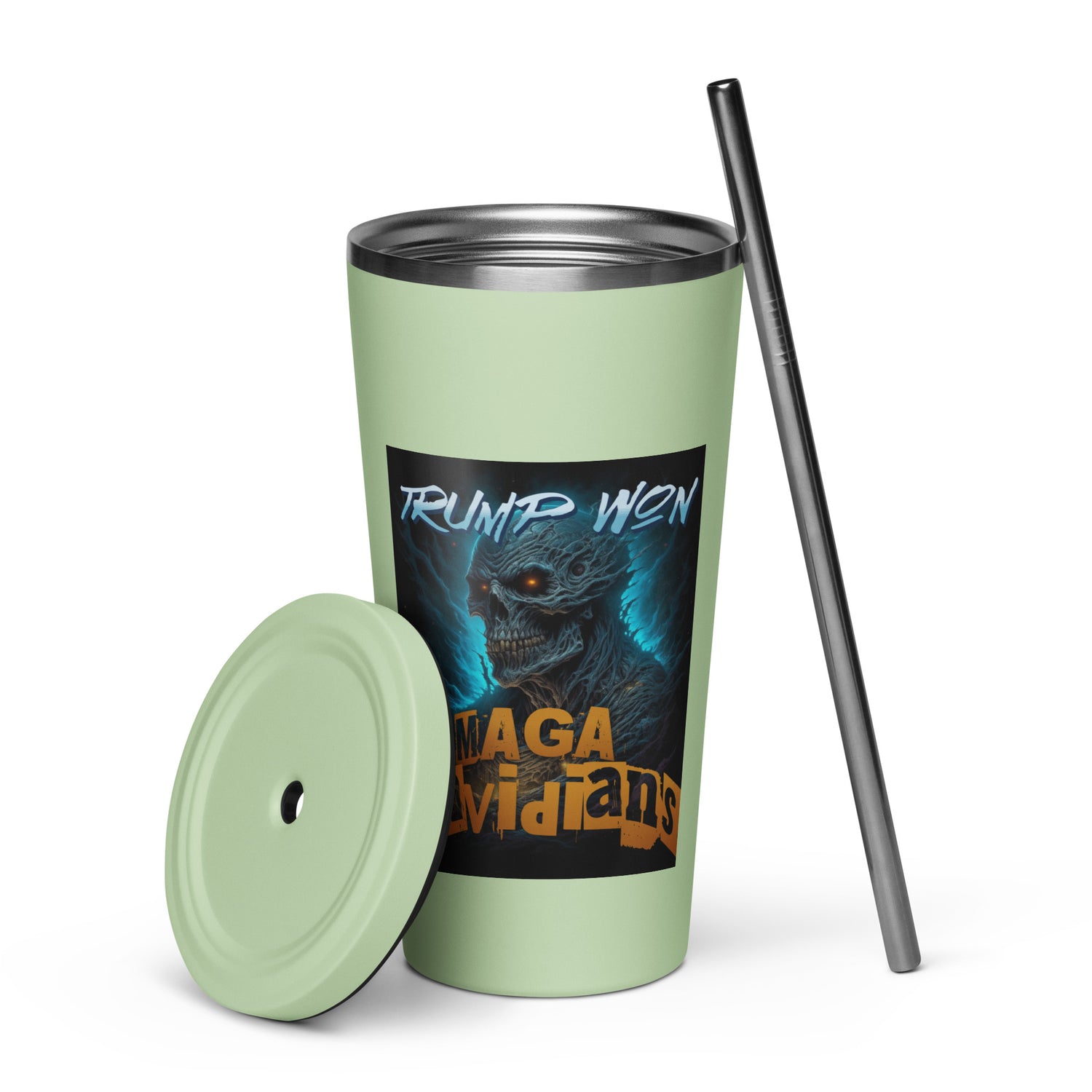 MAGA Davidians Insulated Tumbler With A Straw - MessyBunFun - Your Destination for Stylish Unisex Clothing, Tops and bottoms - MessyBunFun.com