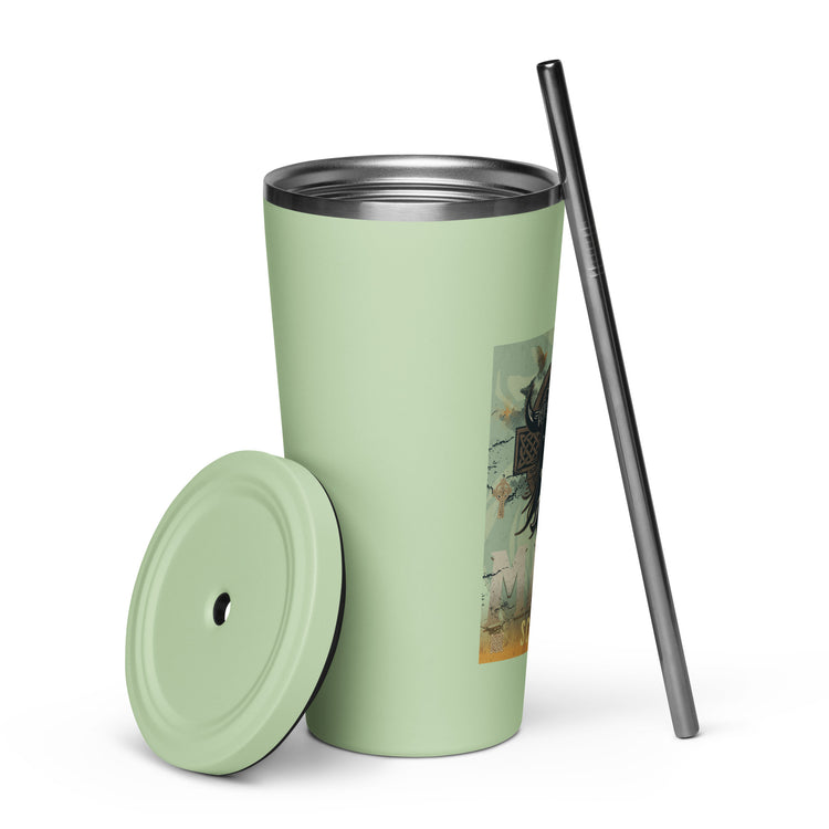 Maga Scourge Insulated Tumbler with A Straw