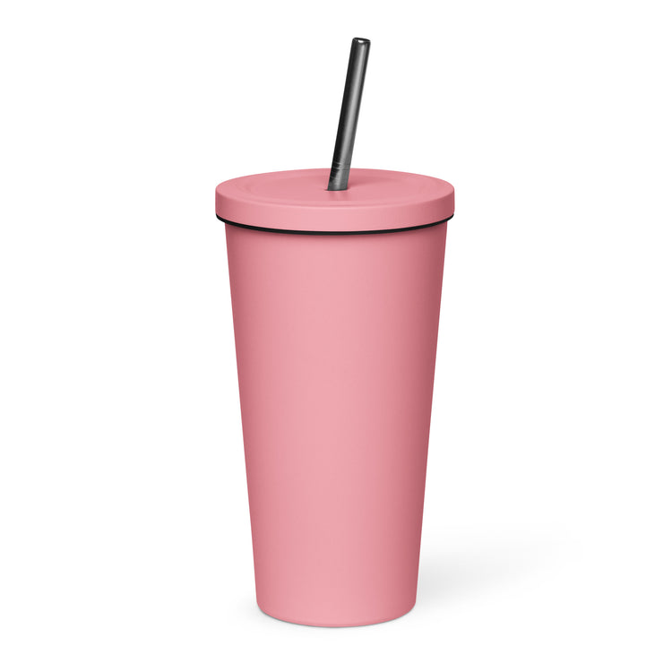 Savage Angels Insulated Tumbler With A Straw