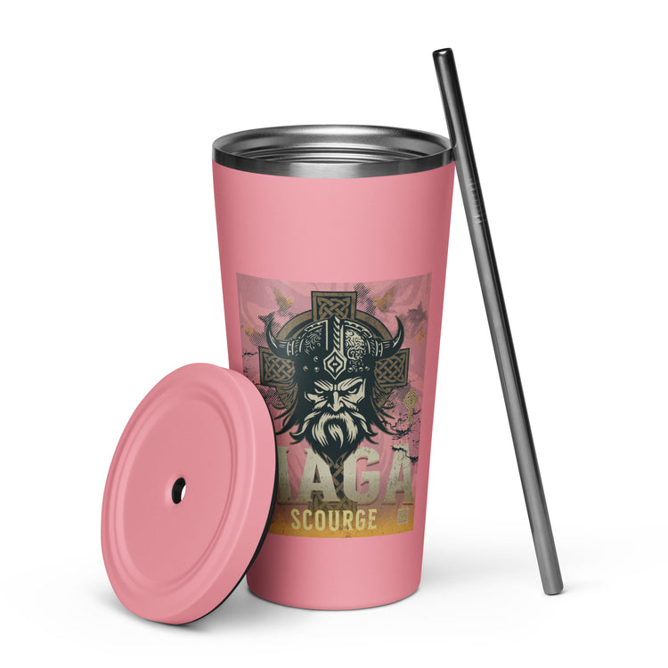 Maga Scourge Insulated Tumbler with A Straw