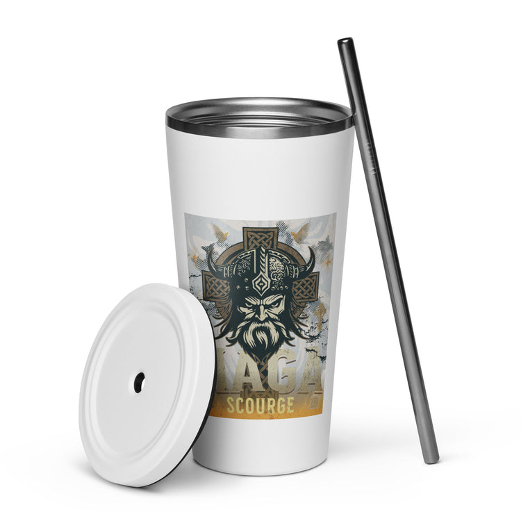 Maga Scourge Insulated Tumbler with A Straw