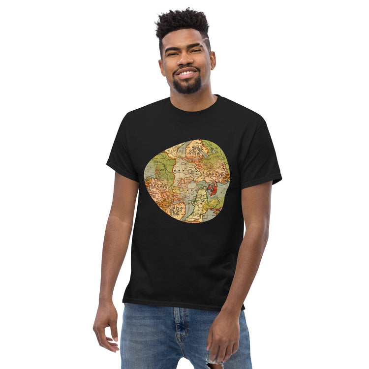 Old World Map Men's Classic T-Shirt - MessyBunFun - Your Destination for Stylish Unisex Clothing, Tops and bottoms - MessyBunFun.com