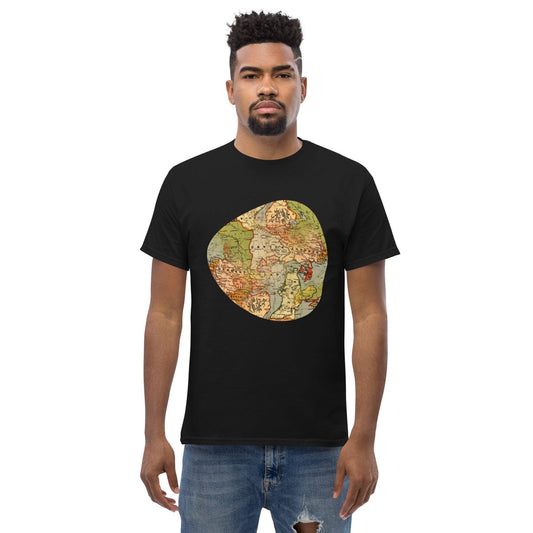 Old World Map Men's Classic T-Shirt - MessyBunFun.com