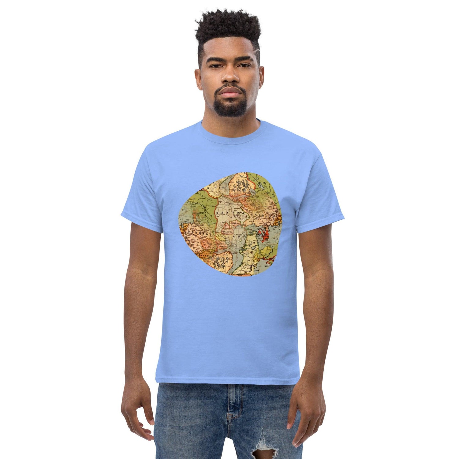 Old World Map Men's Classic T-Shirt - MessyBunFun - Your Destination for Stylish Unisex Clothing, Tops and bottoms - MessyBunFun.com