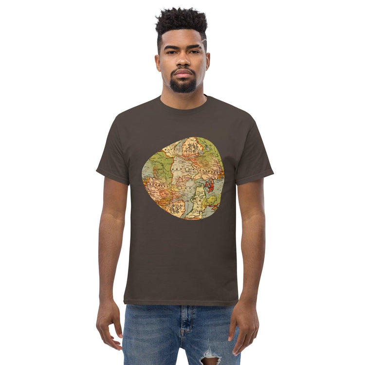 Old World Map Men's Classic T-Shirt - MessyBunFun - Your Destination for Stylish Unisex Clothing, Tops and bottoms - MessyBunFun.com