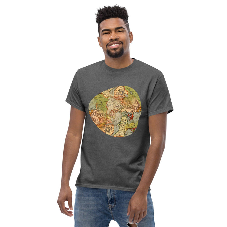 Old World Map Men's Classic T-Shirt - MessyBunFun - Your Destination for Stylish Unisex Clothing, Tops and bottoms - MessyBunFun.com