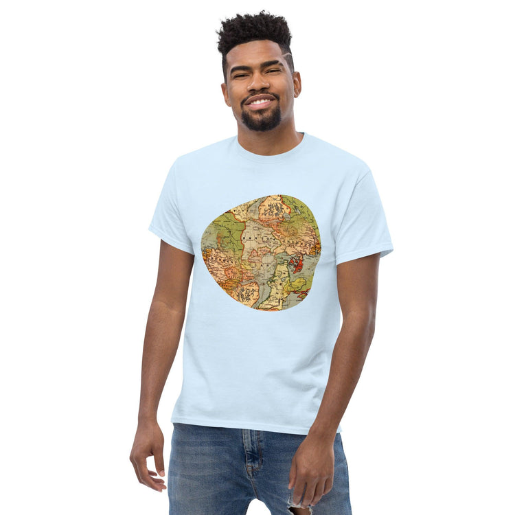 Old World Map Men's Classic T-Shirt - MessyBunFun - Your Destination for Stylish Unisex Clothing, Tops and bottoms - MessyBunFun.com