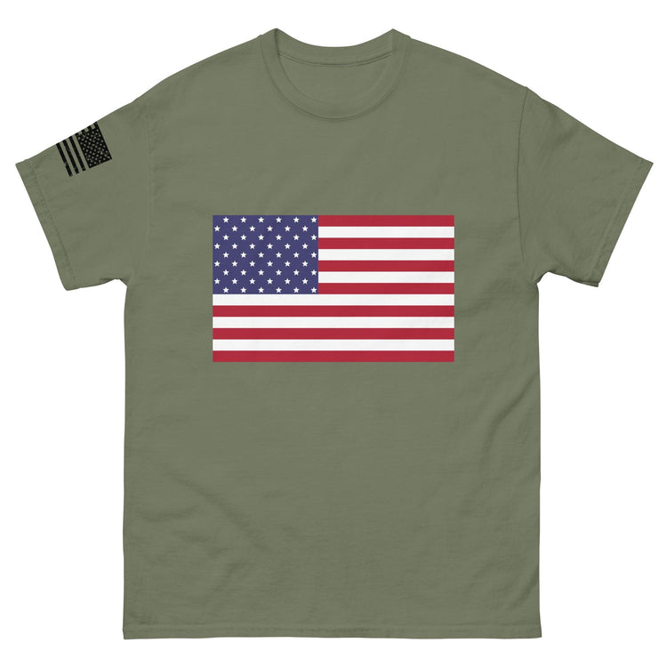 American Flag Men's Classic T-Shirt - MessyBunFun.com