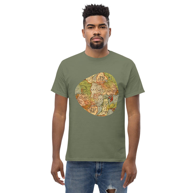 Old World Map Men's Classic T-Shirt - MessyBunFun - Your Destination for Stylish Unisex Clothing, Tops and bottoms - MessyBunFun.com