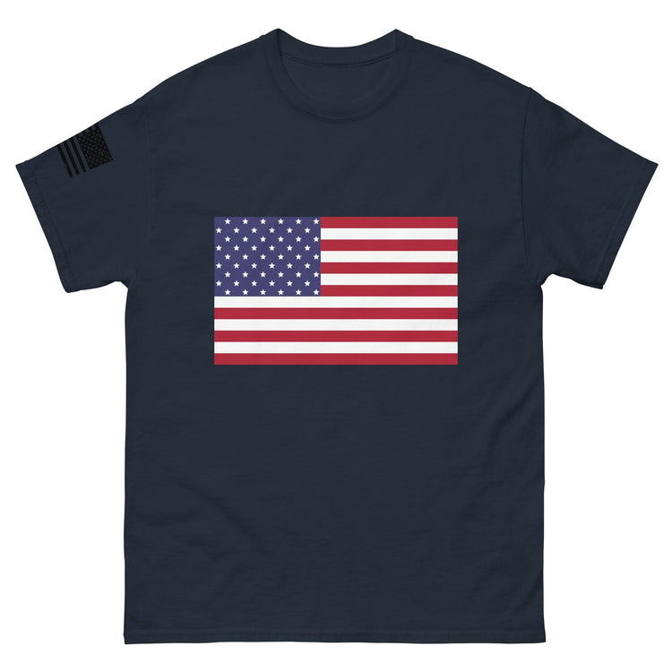 American Flag Men's Classic T-Shirt - MessyBunFun.com