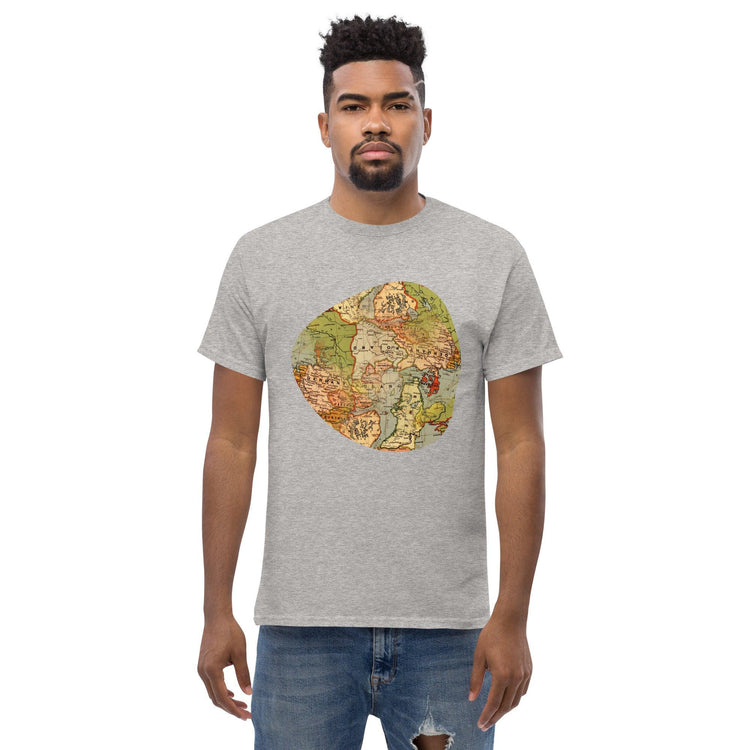 Old World Map Men's Classic T-Shirt - MessyBunFun - Your Destination for Stylish Unisex Clothing, Tops and bottoms - MessyBunFun.com