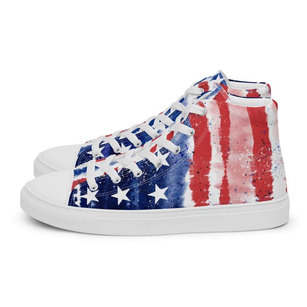 Flag Day Men’s High Top Canvas Shoes