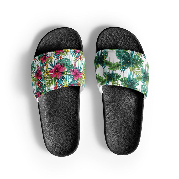 Tropical Day Men’s Slides - MessyBunFun.com