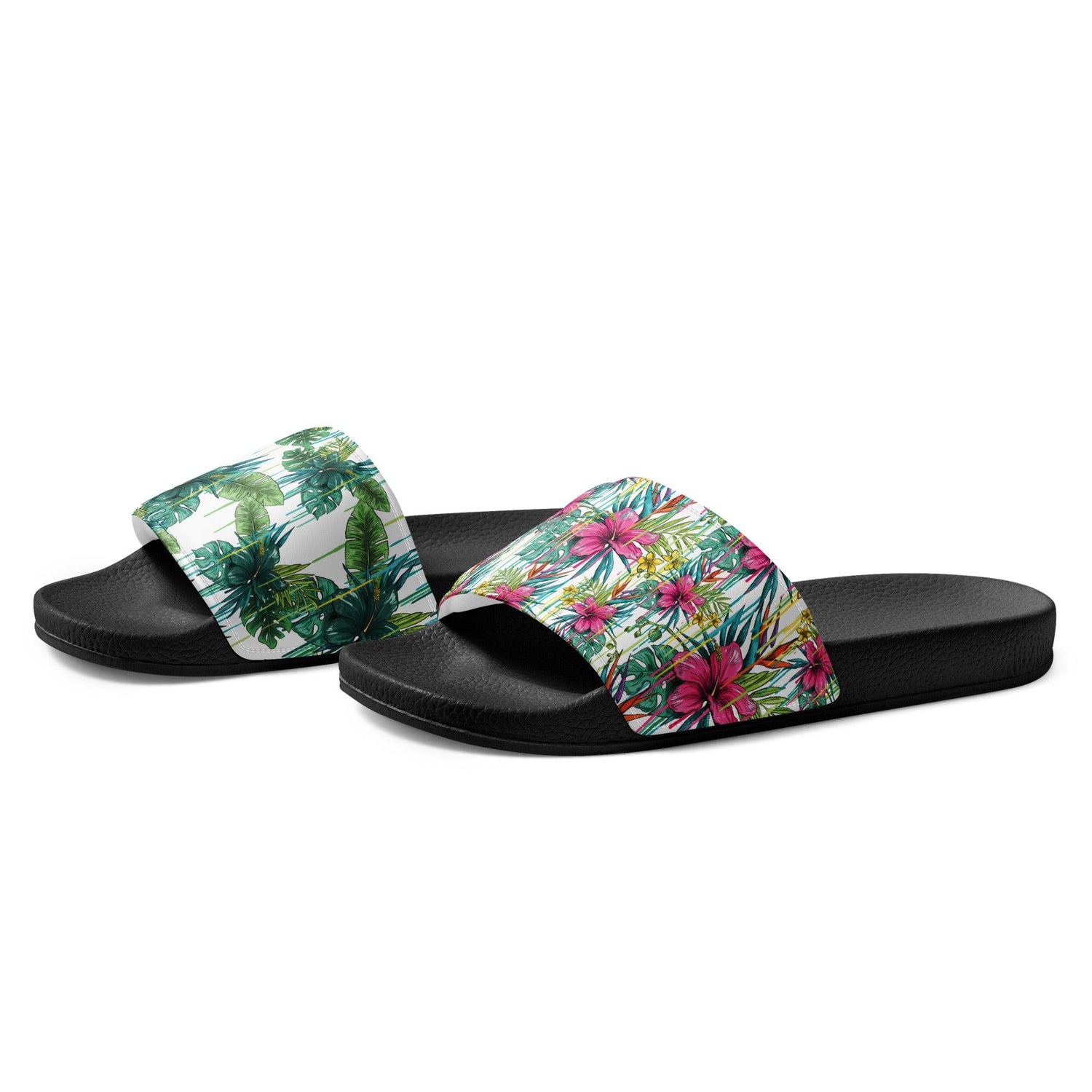 Tropical Day Men’s Slides - MessyBunFun.com