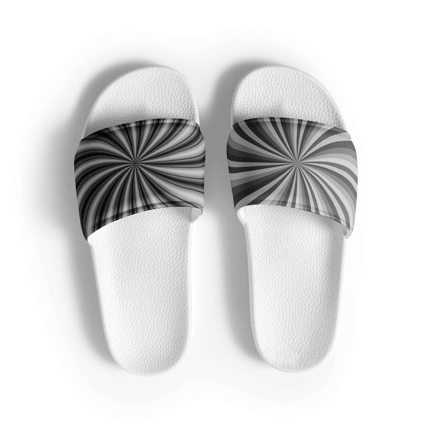 Black Swirl Men’s Slides