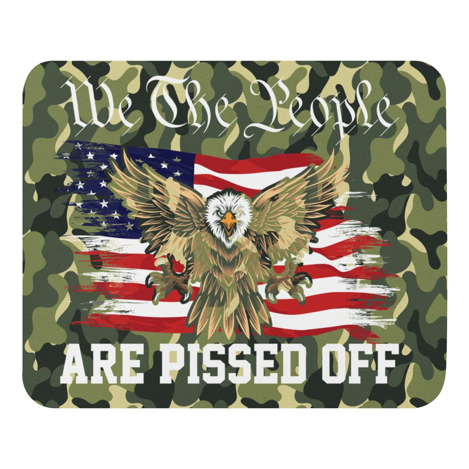 We The People Mouse Pad - MessyBunFun - Your Destination for Stylish Unisex Clothing, Tops and bottoms - MessyBunFun.com