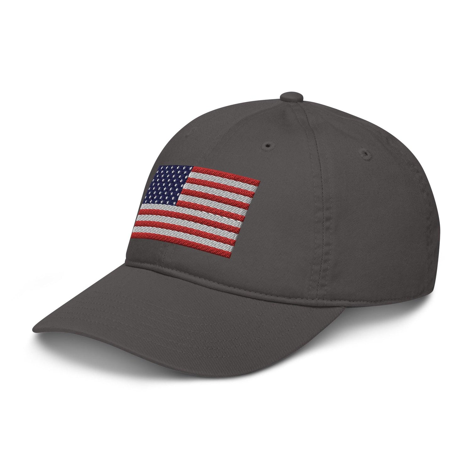 Embroidery American Flag Organic dad hat