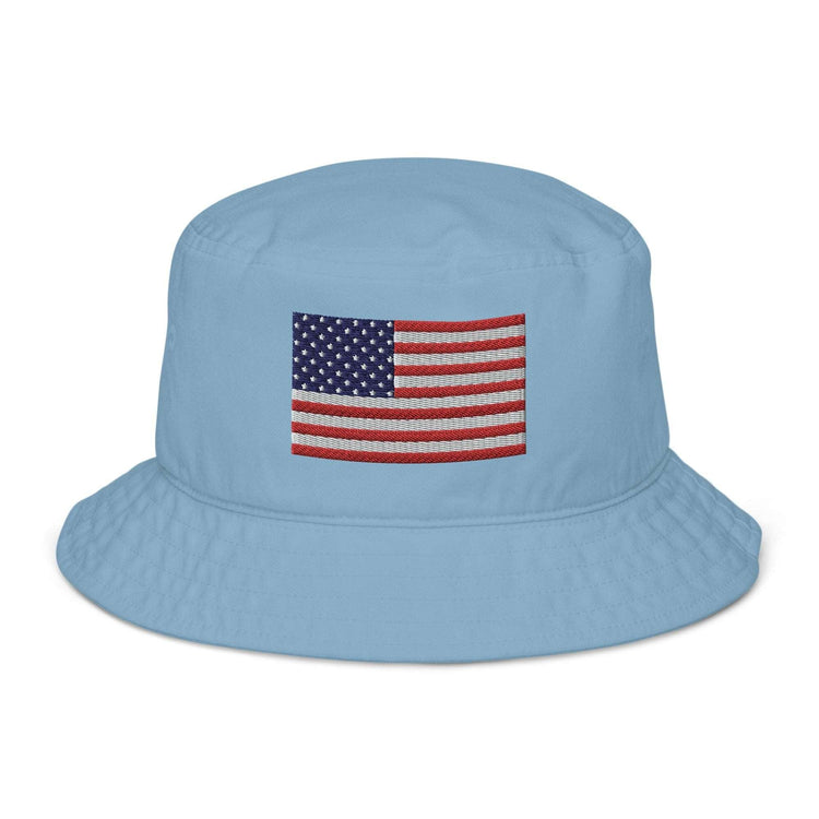 American Flag Organic bucket hat