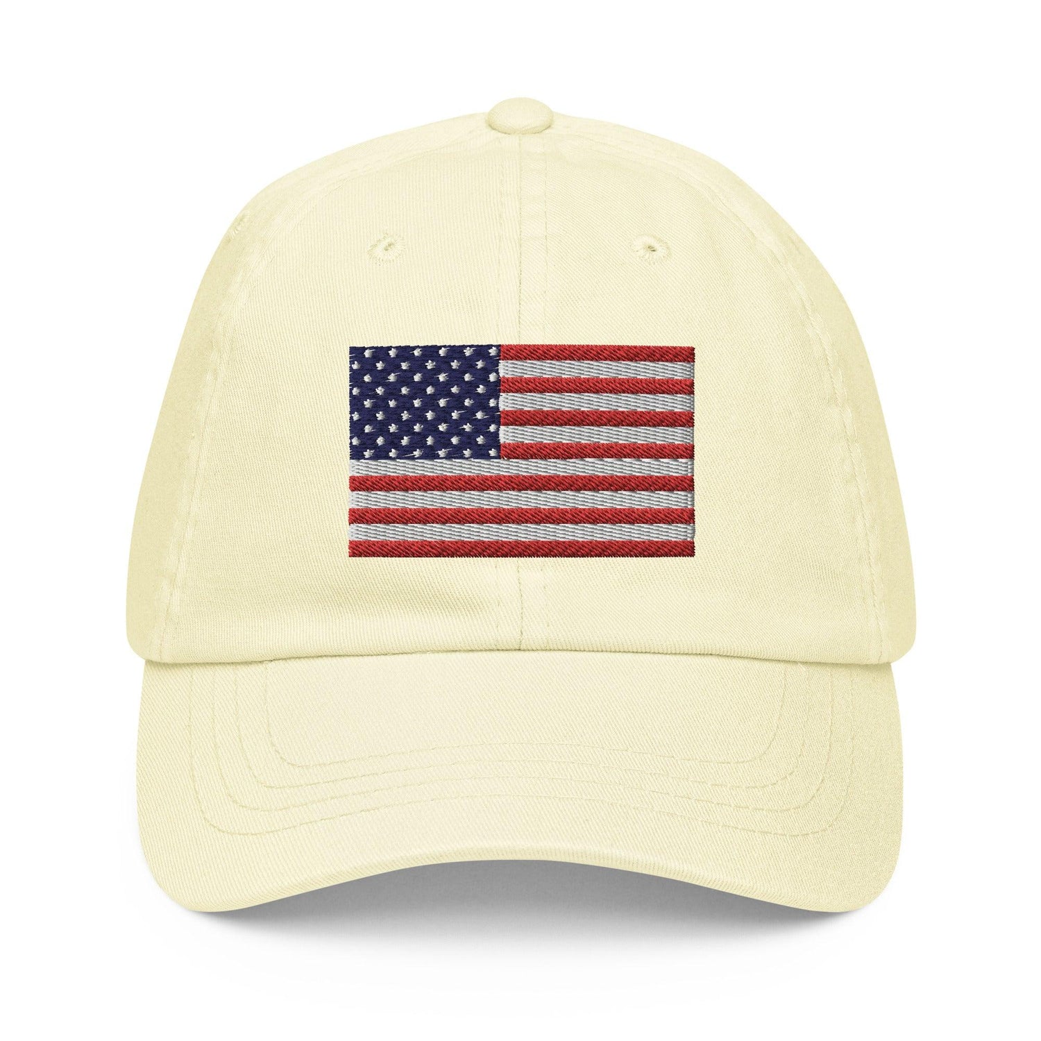 Embroidery American Flag Pastel baseball hat