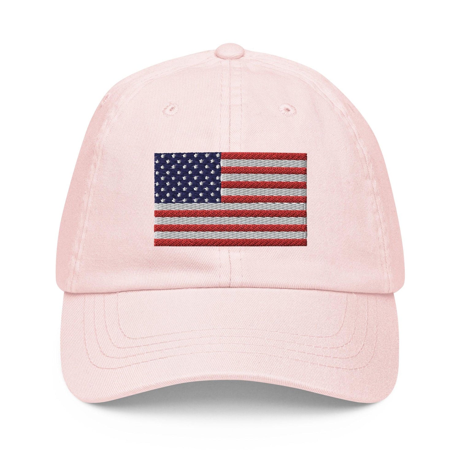 Embroidery American Flag Pastel baseball hat