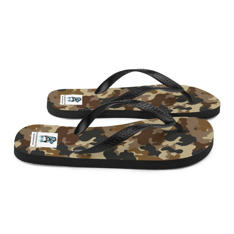 Brown Camo Flip-Flops