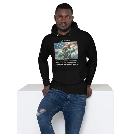 Save America Unisex Hoodie - MessyBunFun - Your Destination for Stylish Unisex Clothing, Tops and bottoms - MessyBunFun.com