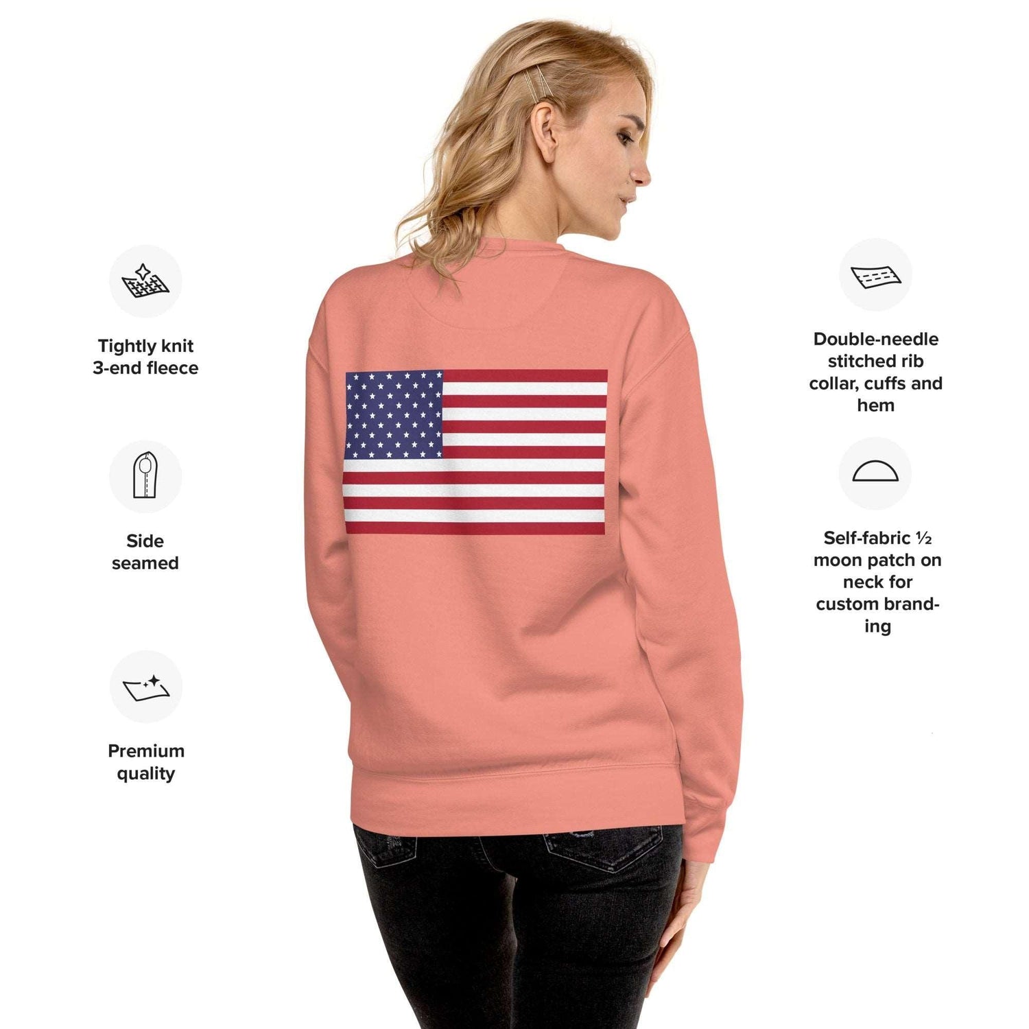 American Flag Unisex Premium Sweatshirt