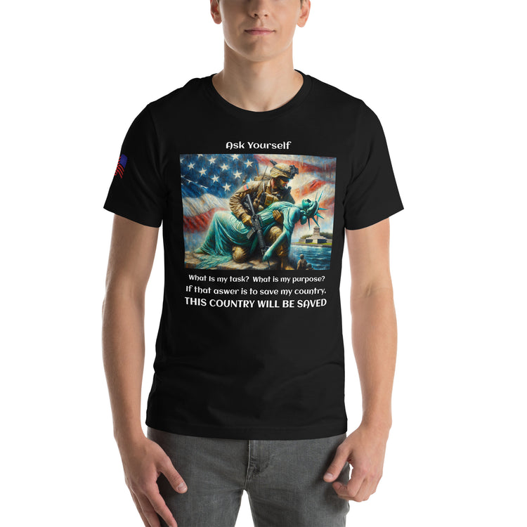 Save America Unisex T-shirt - MessyBunFun - Your Destination for Stylish Unisex Clothing, Tops and bottoms - MessyBunFun.com