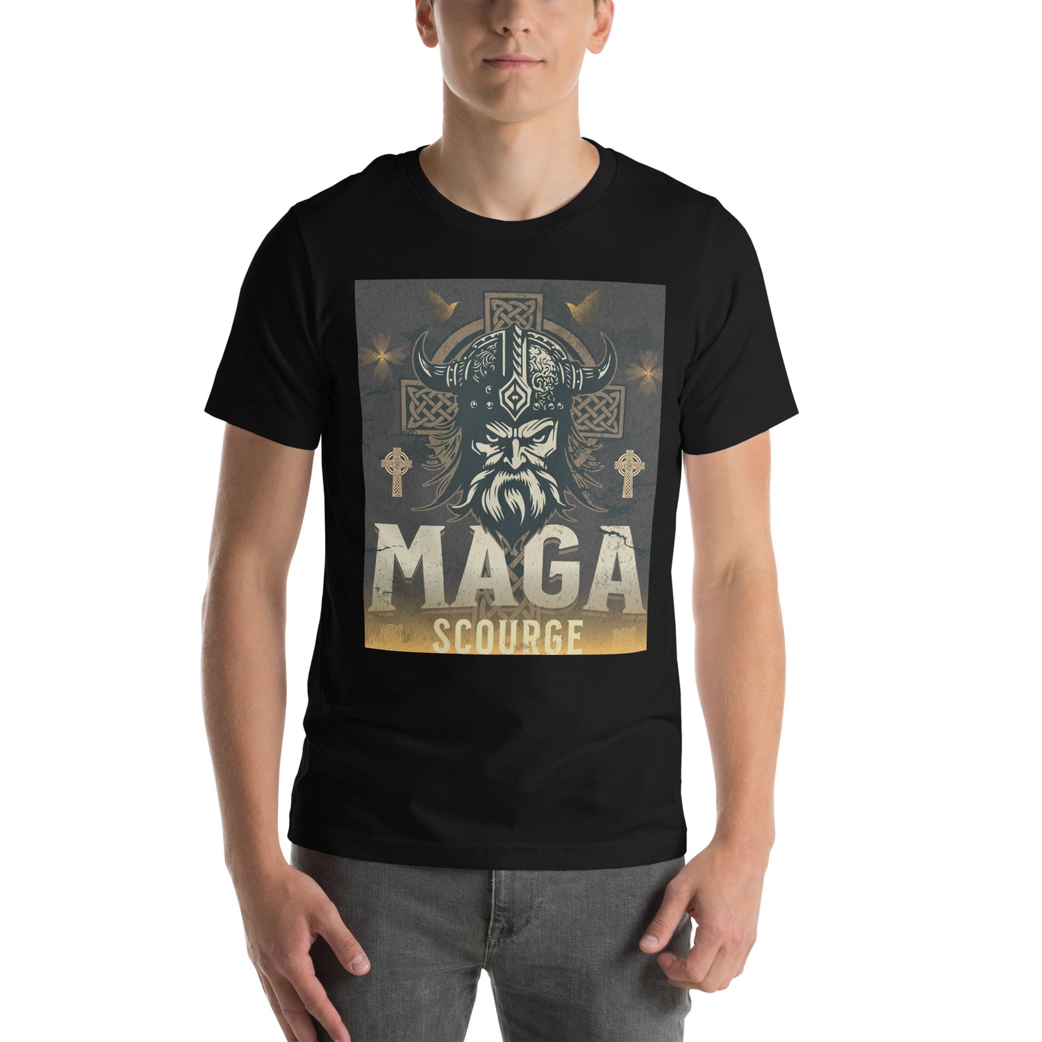 MAGA Scourge Unisex T-shirt - MessyBunFun - Your Destination for Stylish Unisex Clothing, Tops and bottoms - MessyBunFun.com