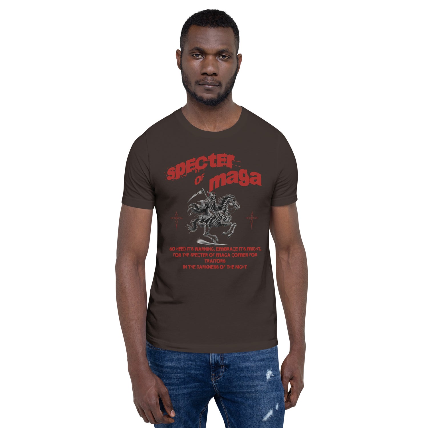 Specter of MAGA Unisex T-shirt - MessyBunFun - Your Destination for Stylish Unisex Clothing, Tops and bottoms - MessyBunFun.com