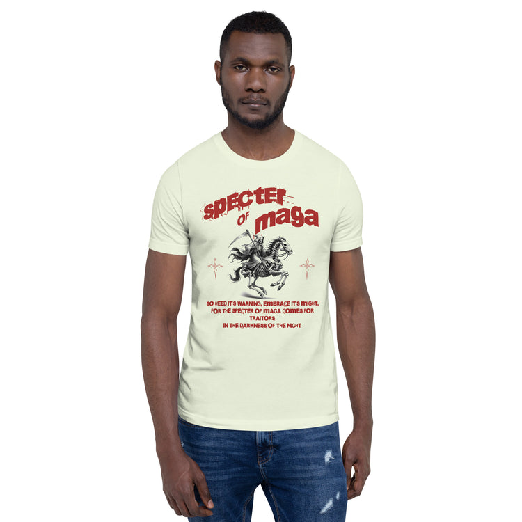 Specter of MAGA Unisex T-shirt - MessyBunFun - Your Destination for Stylish Unisex Clothing, Tops and bottoms - MessyBunFun.com