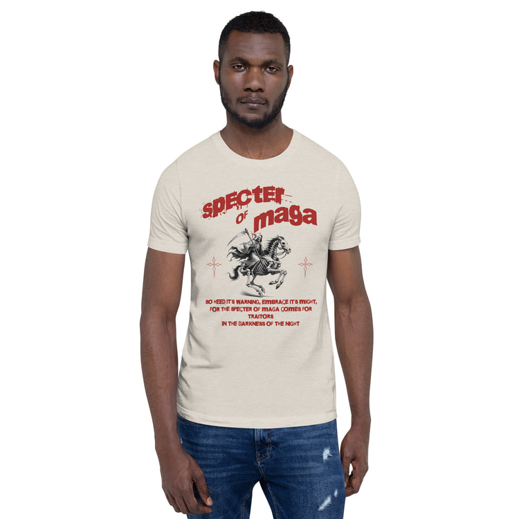 Specter of MAGA Unisex T-shirt - MessyBunFun - Your Destination for Stylish Unisex Clothing, Tops and bottoms - MessyBunFun.com