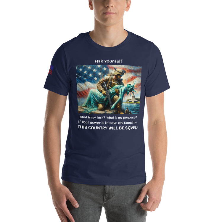 Save America Unisex T-shirt - MessyBunFun - Your Destination for Stylish Unisex Clothing, Tops and bottoms - MessyBunFun.com