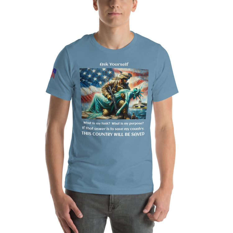 Save America Unisex T-shirt - MessyBunFun - Your Destination for Stylish Unisex Clothing, Tops and bottoms - MessyBunFun.com