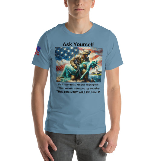 Save America Unisex T-shirt - MessyBunFun - Your Destination for Stylish Unisex Clothing, Tops and bottoms - MessyBunFun.com