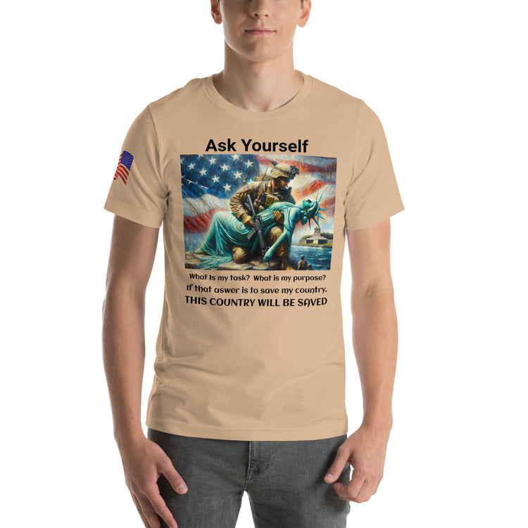 Save America Unisex T-shirt - MessyBunFun - Your Destination for Stylish Unisex Clothing, Tops and bottoms - MessyBunFun.com