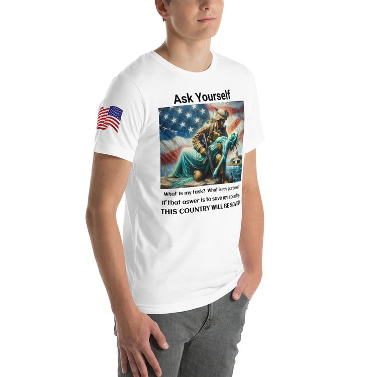 Save America Unisex T-shirt - MessyBunFun - Your Destination for Stylish Unisex Clothing, Tops and bottoms - MessyBunFun.com