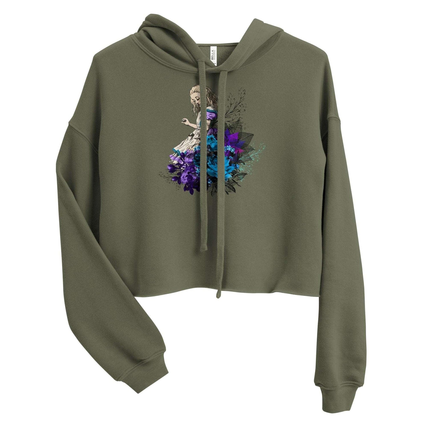 Alice in the Garden Crop Hoodie