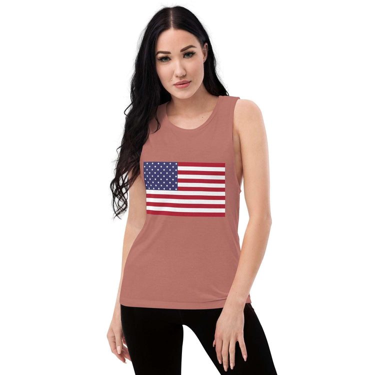 American Flag Ladies’ Muscle Tank
