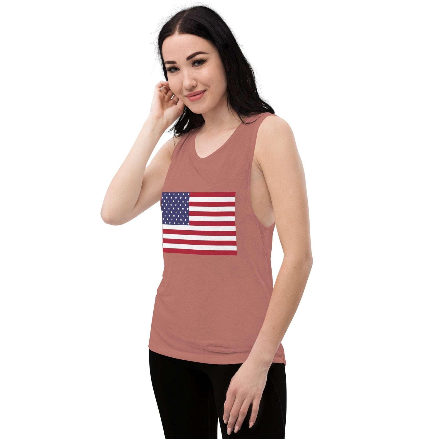 American Flag Ladies’ Muscle Tank