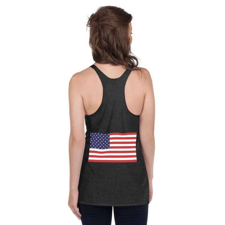 American Flag Women's Racerback Tank