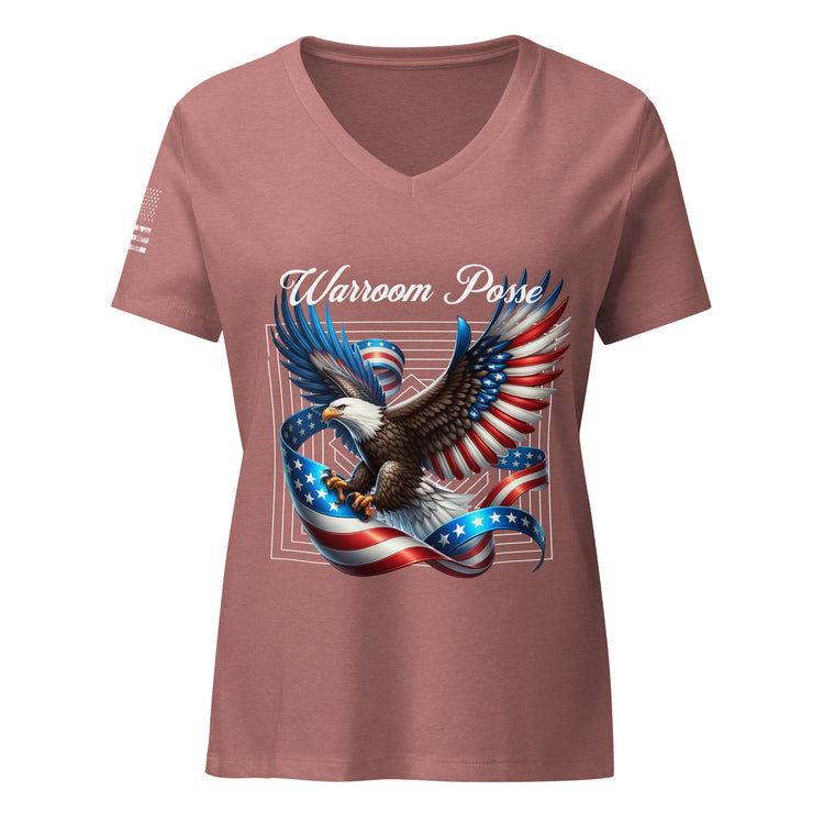 Warroom Posse Women’s Relaxed V-neck -shirt