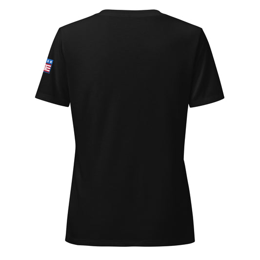 Waving Flag Women’s Relaxed V-neck T-shirt