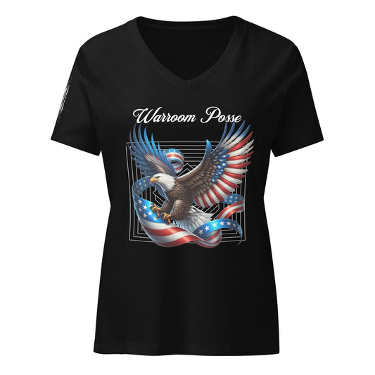 Warroom Posse Women’s Relaxed V-neck T-shirt