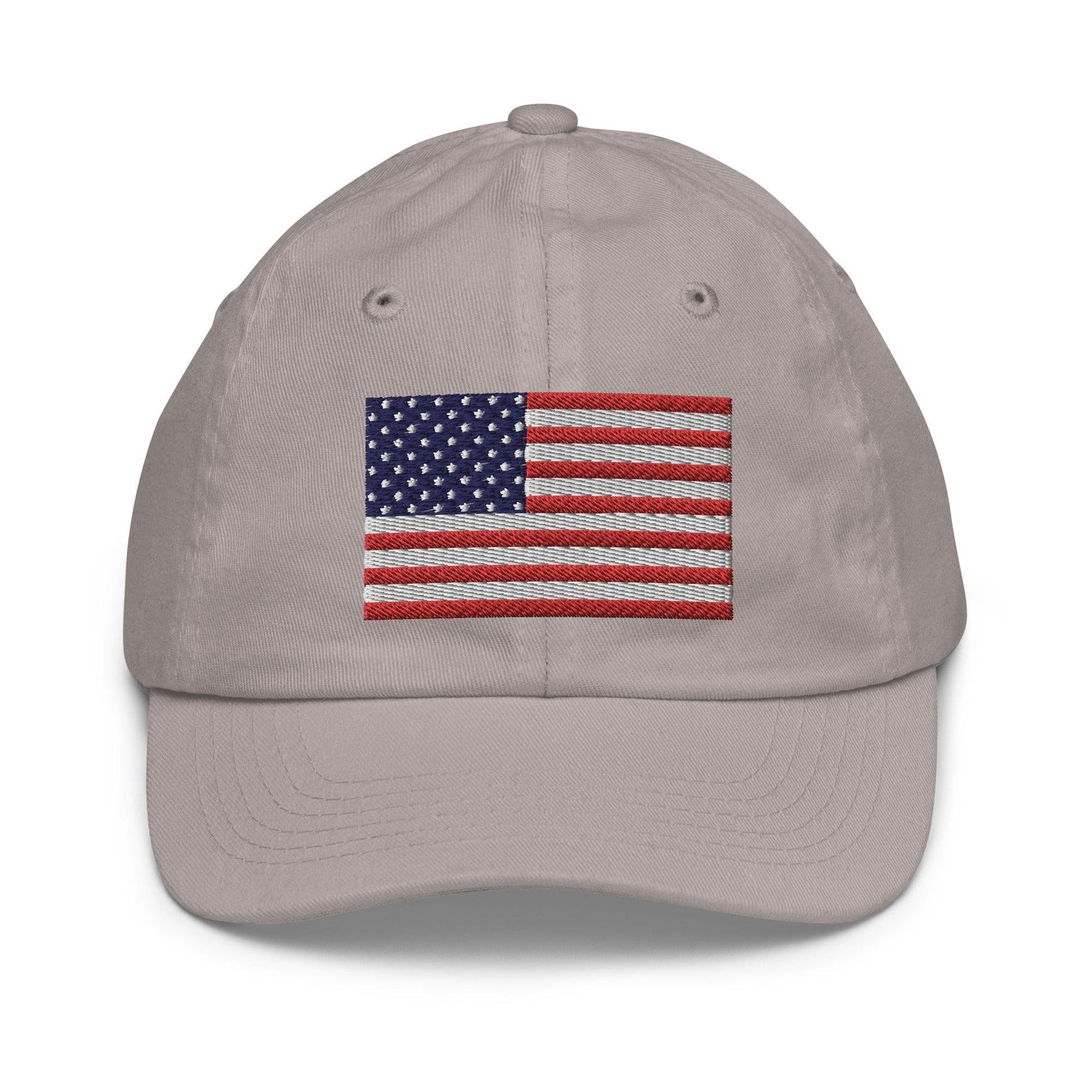 Embroidery American Flag Youth baseball cap
