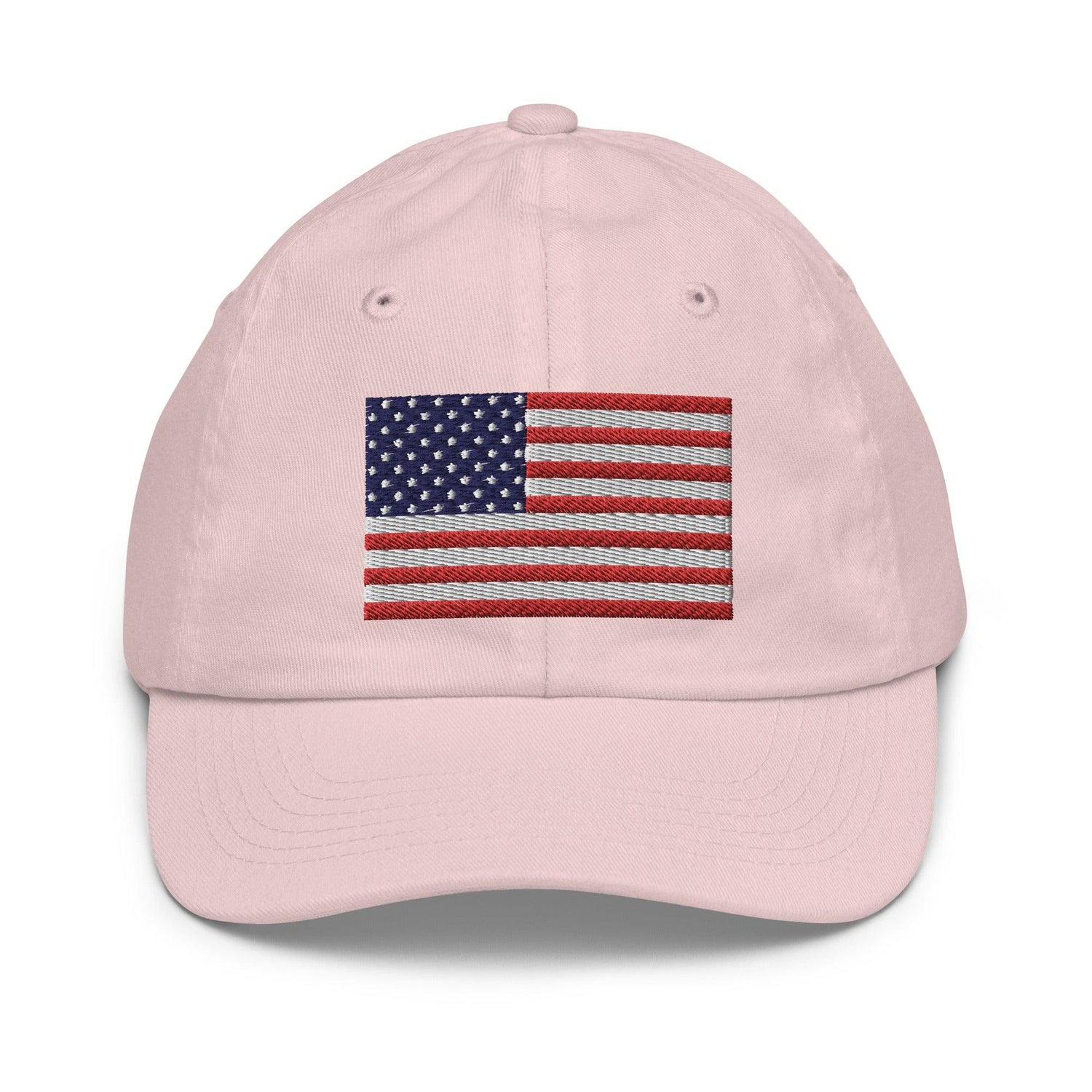 Embroidery American Flag Youth baseball cap