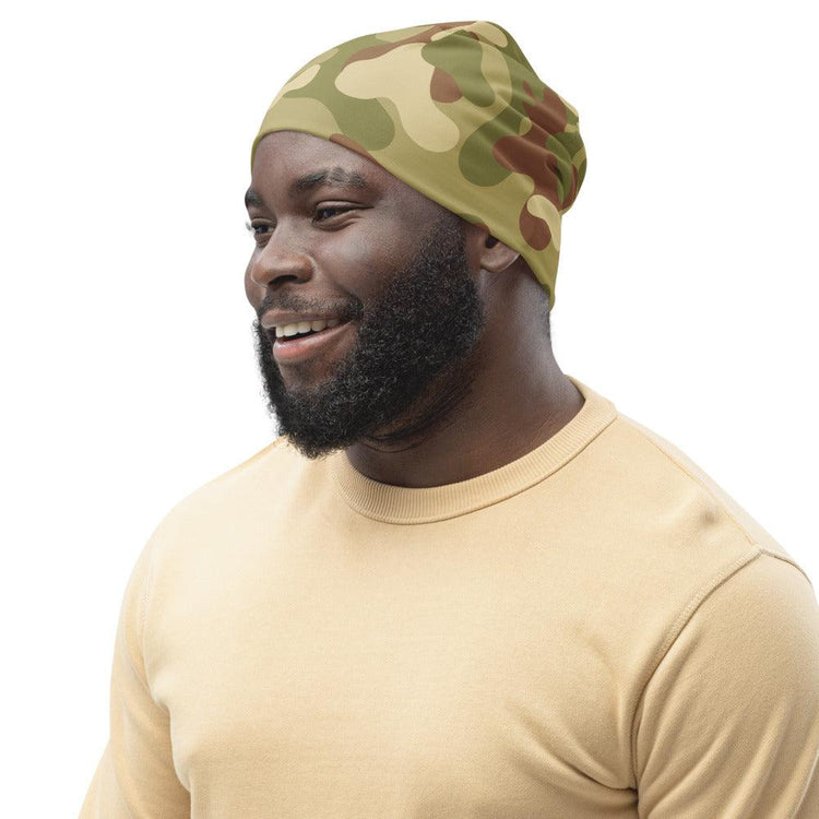 Light Green and Brown Camo Beanie